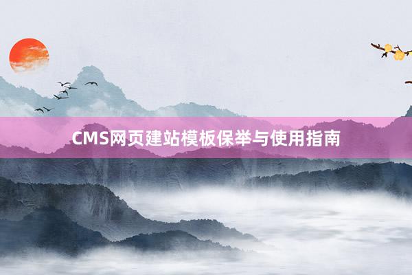 CMS网页建站模板保举与使用指南